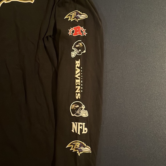 Baltimore Ravens Vintage Long Sleeve Shirt Reebok Adult Medium - Picture 2 of 2